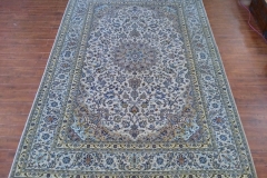 7x10 Handmade Persian Kashan area rug
