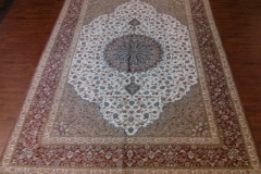 7x10 Handmade Persian Qum 100% Silk area rug