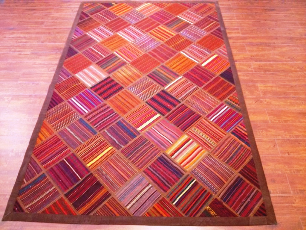 Patchwork 4x6 wool rug