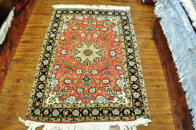 Tabriz 3x5 Silk and wool handmade Persian rug