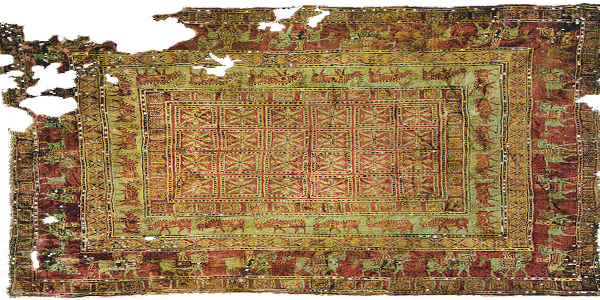 Pazyryk Carpet Persian Oriental, Oldest Known Rug